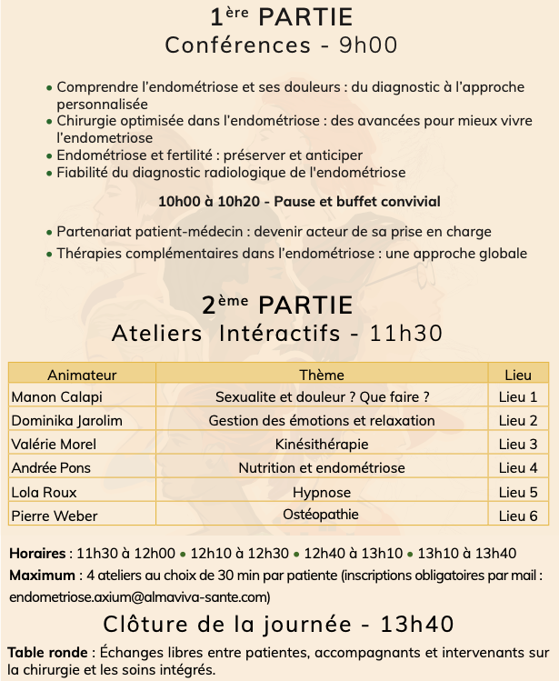 Programme journee endometriose 2025